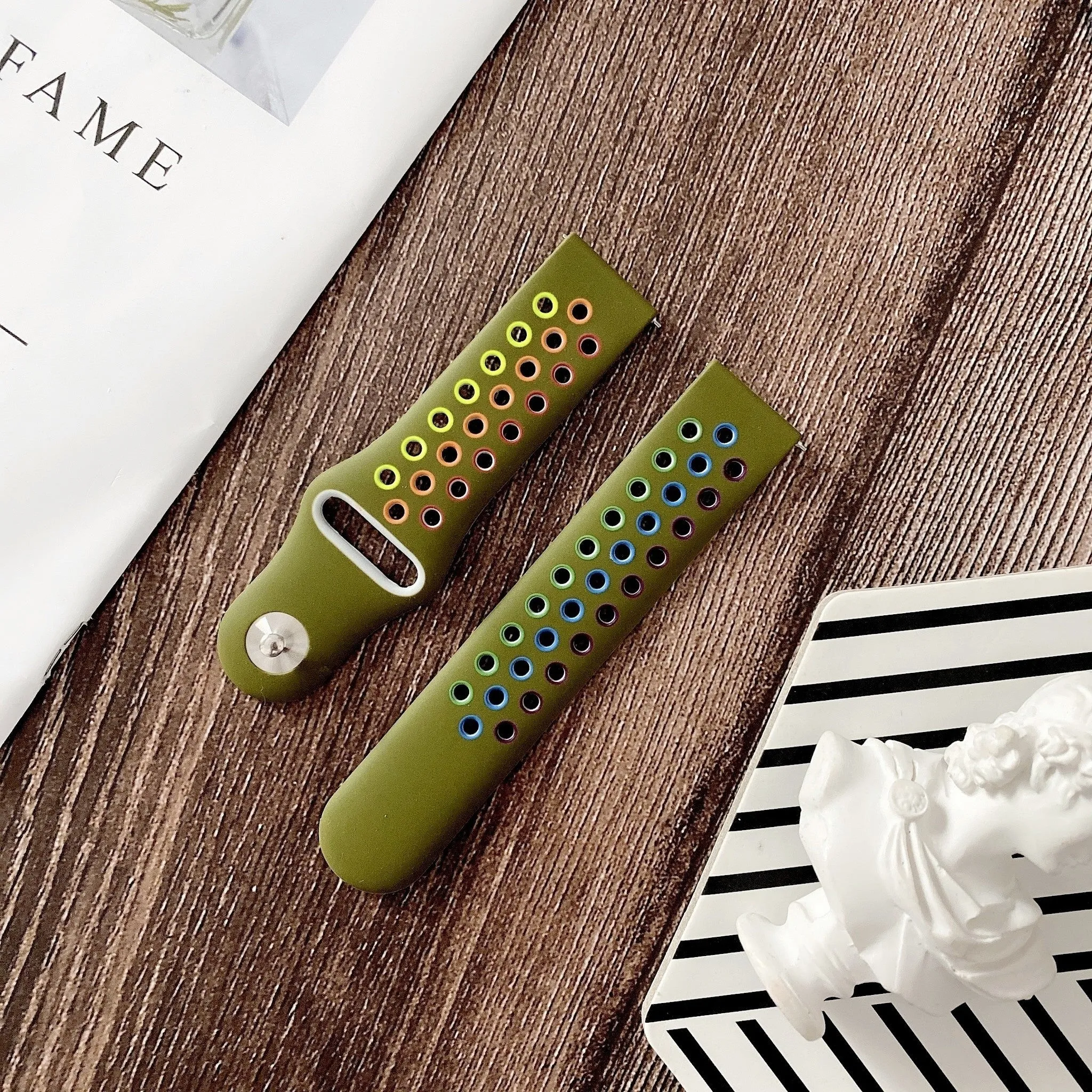 Top Rated Amazfit GTS 2 Sport Strap (Army Green/Multicoloured)  Stylish & Comfortable