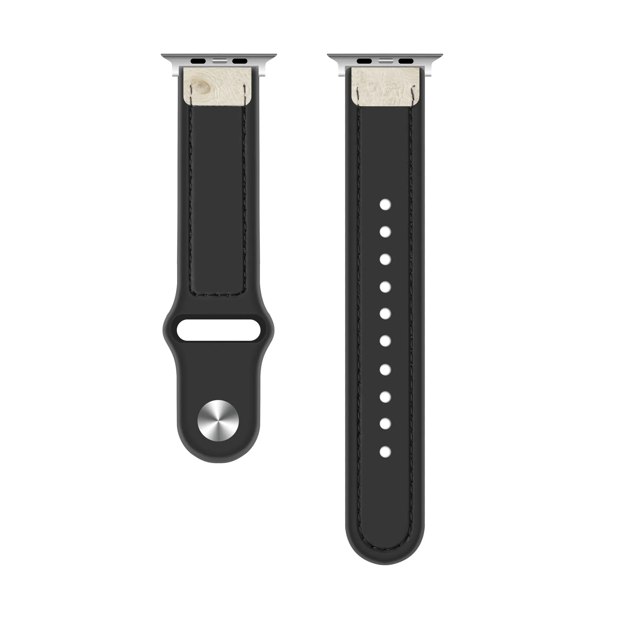 Top Rated Apple Watch Hybrid Leather Strap (Sand White)  Limited Availability!