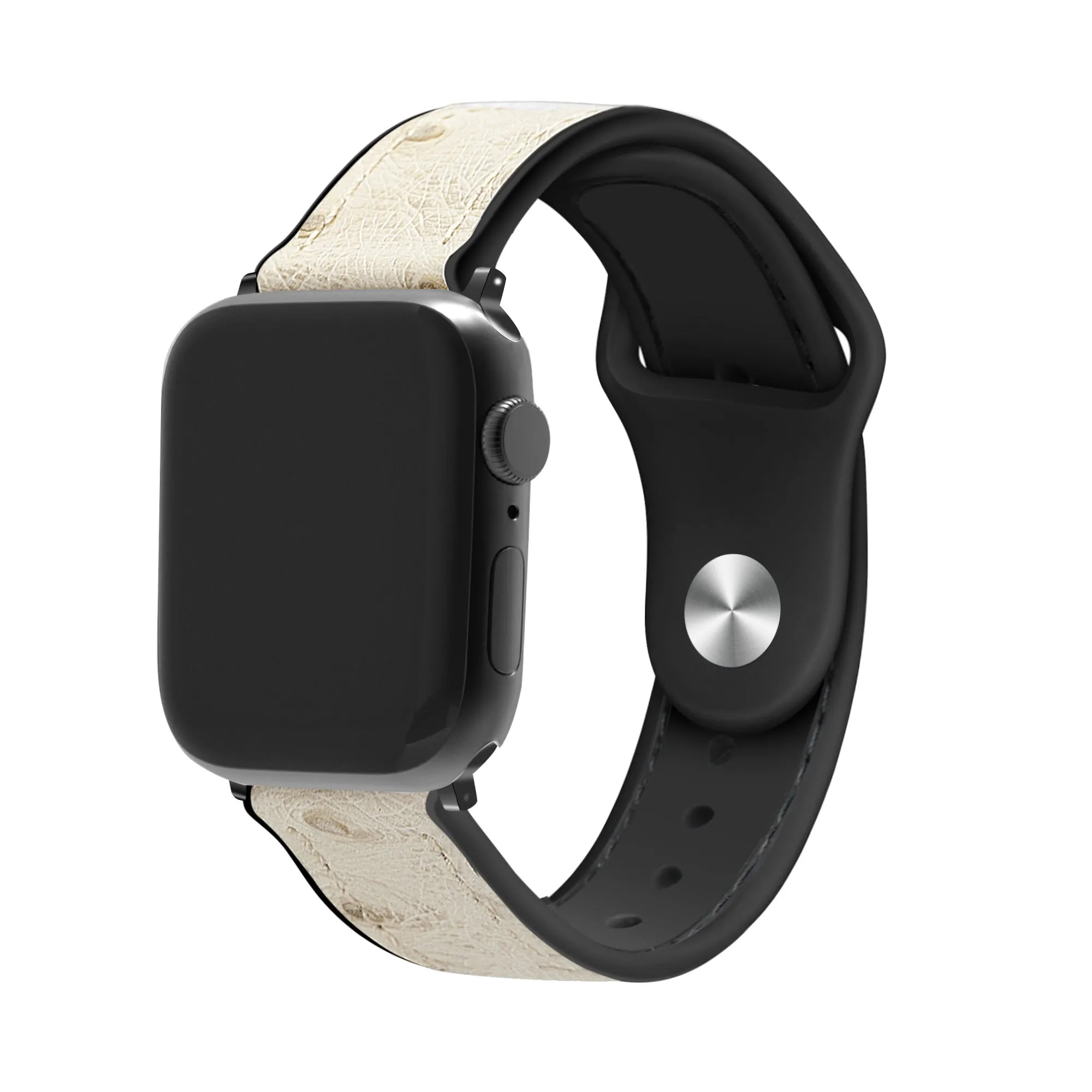 Top Rated Apple Watch Hybrid Leather Strap (Sand White)  Limited Availability!