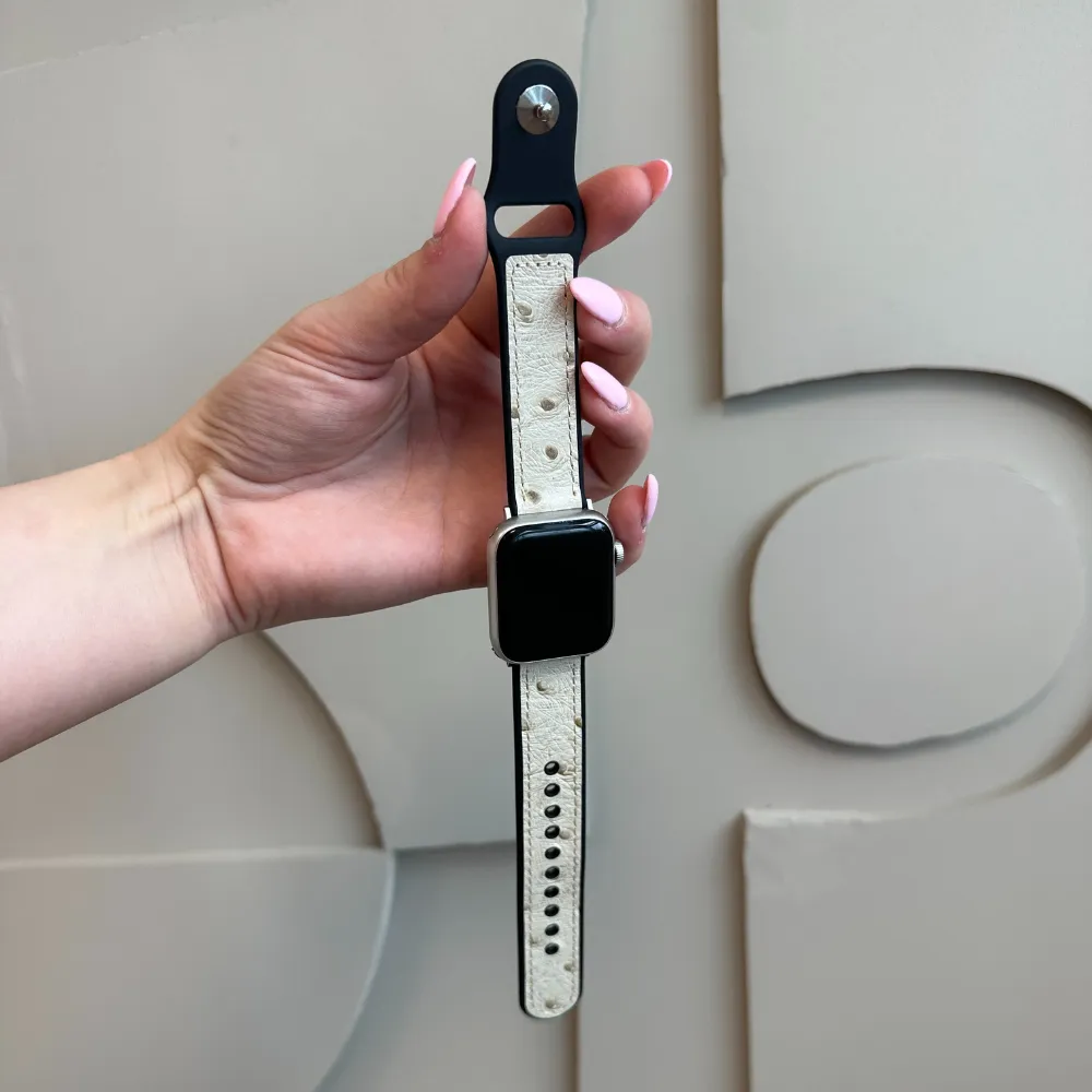 Top Rated Apple Watch Hybrid Leather Strap (Sand White)  Limited Availability!