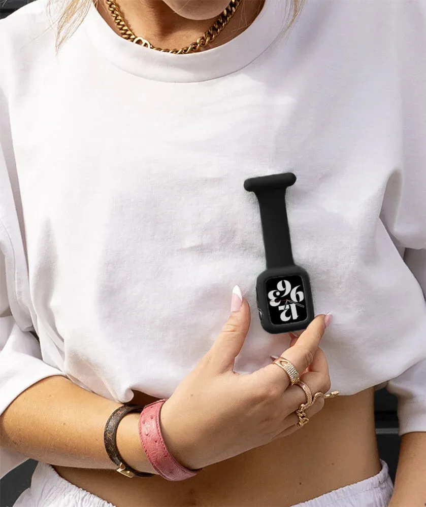 Top Rated Apple Watch Nurse Fob with Protective Case (Black)  Almost Gone!