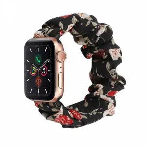 Top Rated Apple Watch Scrunchie Strap (Flowers)  Last Chance!
