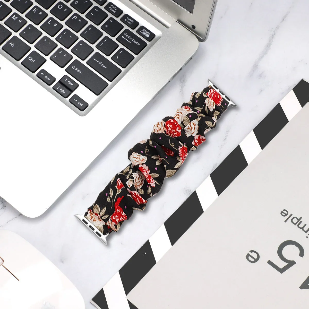 Top Rated Apple Watch Scrunchie Strap (Flowers)  Last Chance!