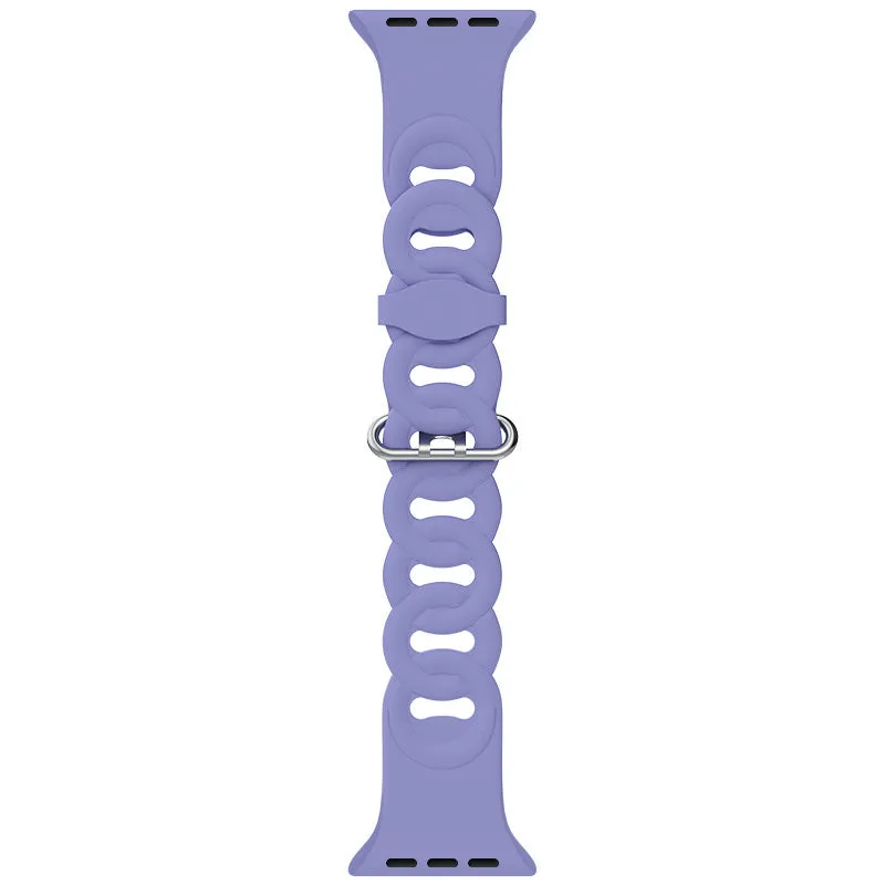 Top Rated Apple Watch Silicone Chain Strap (Lilac)  Going Fast!