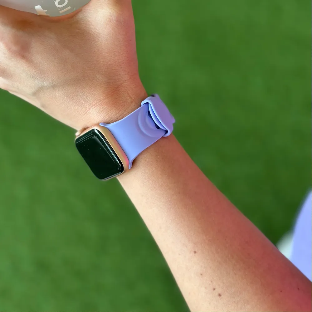 Top Rated Apple Watch Silicone Chain Strap (Lilac)  Going Fast!