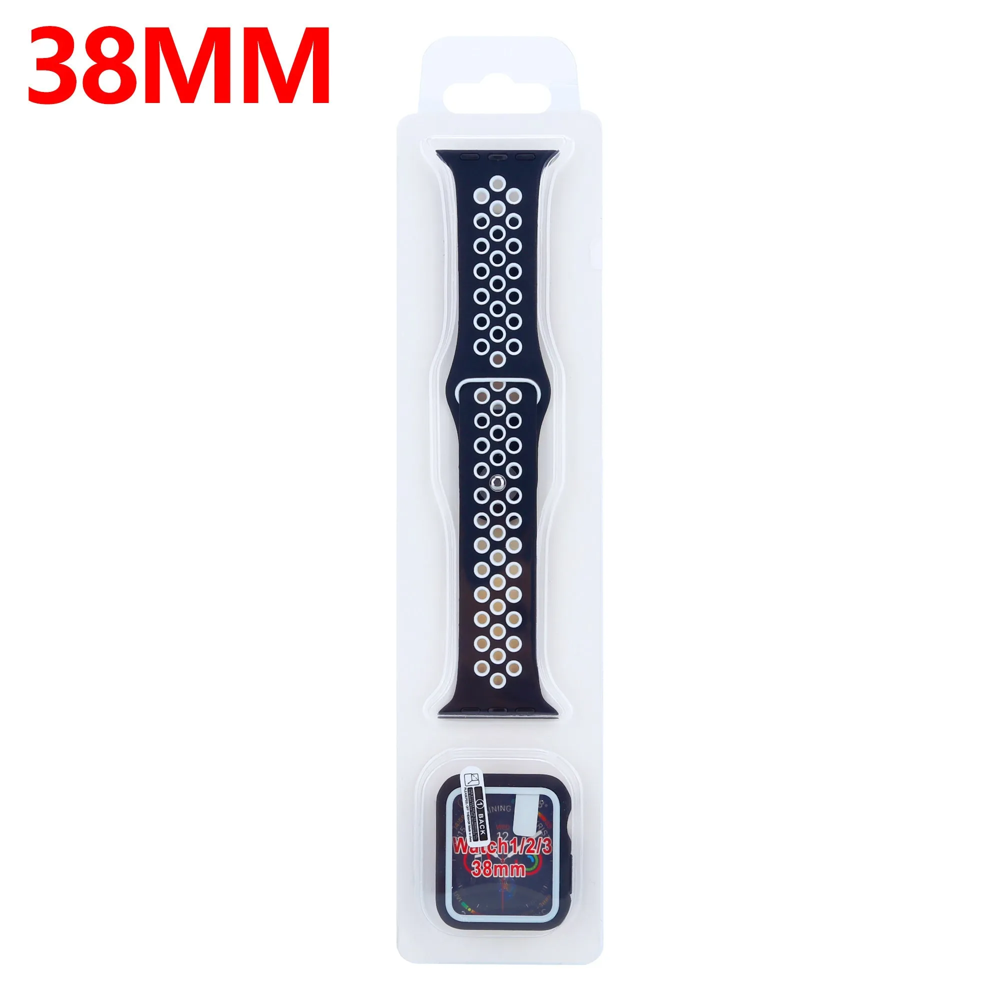 Top Rated Apple Watch Sport Strap   TPU Case (Black/White)  Almost Sold Out!