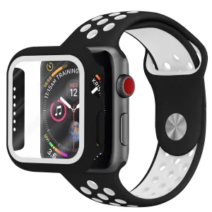 Top Rated Apple Watch Sport Strap   TPU Case (Black/White)  Almost Sold Out!