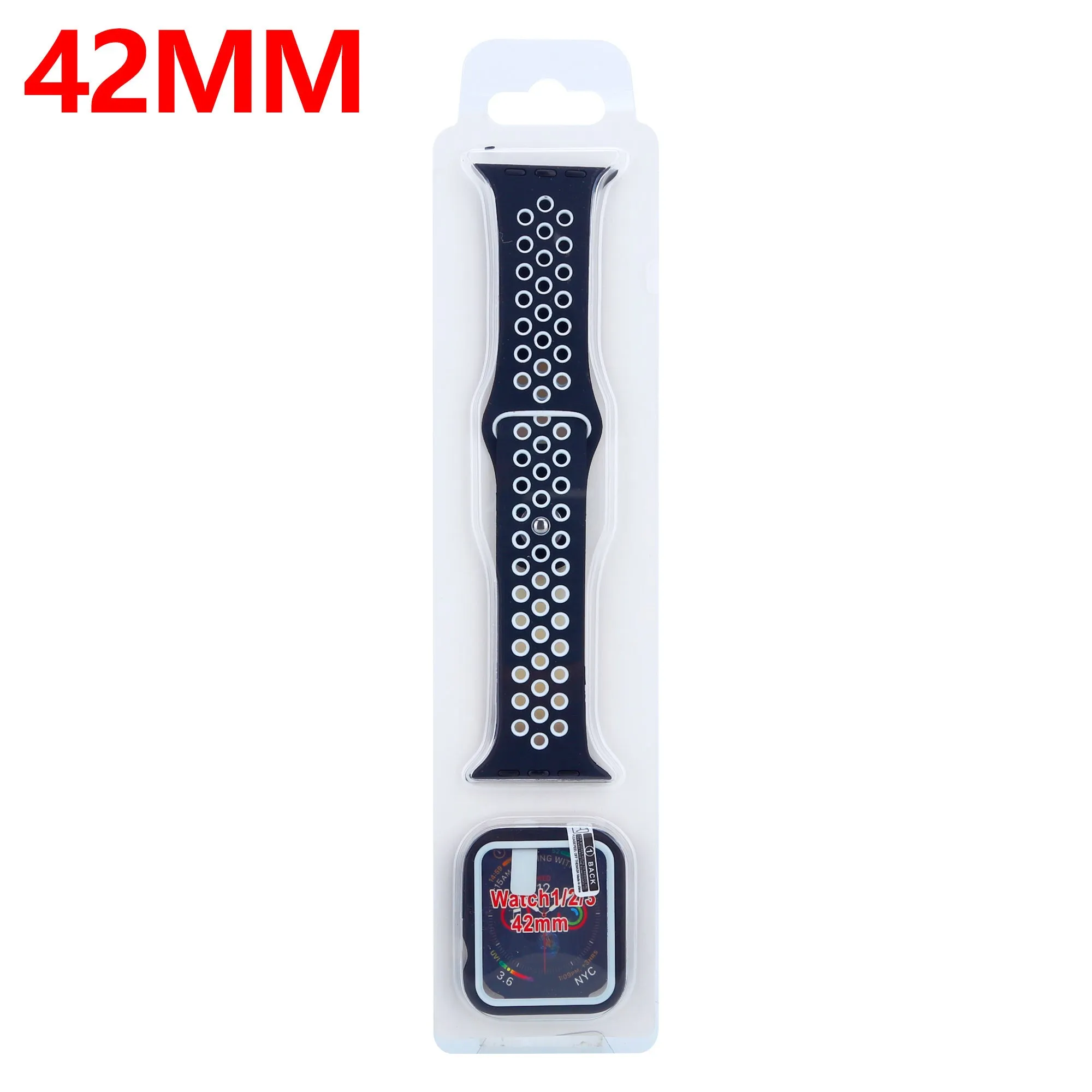 Top Rated Apple Watch Sport Strap   TPU Case (Black/White)  Almost Sold Out!