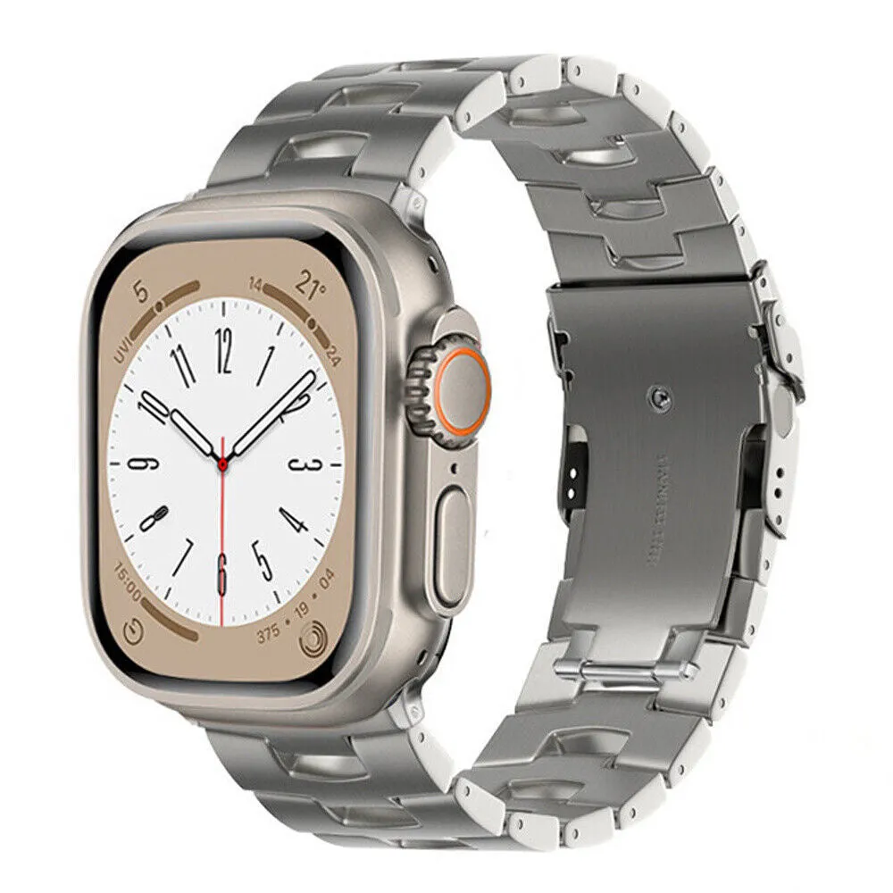 Top Rated Apple Watch Titanium Grain Strap (Silver)  Dont Miss Out!