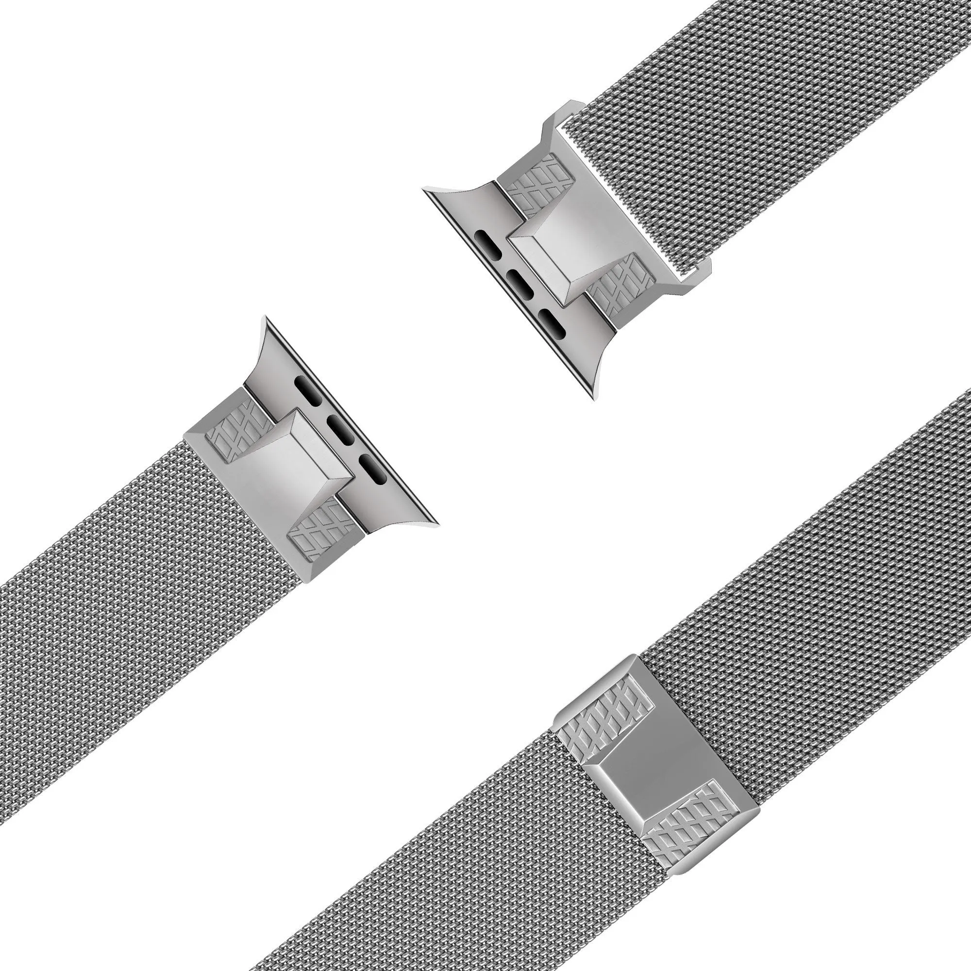 Top Rated Bandz Apple Watch Milanese Strap 'Mecha' (Titanium Silver)  Going Fast!