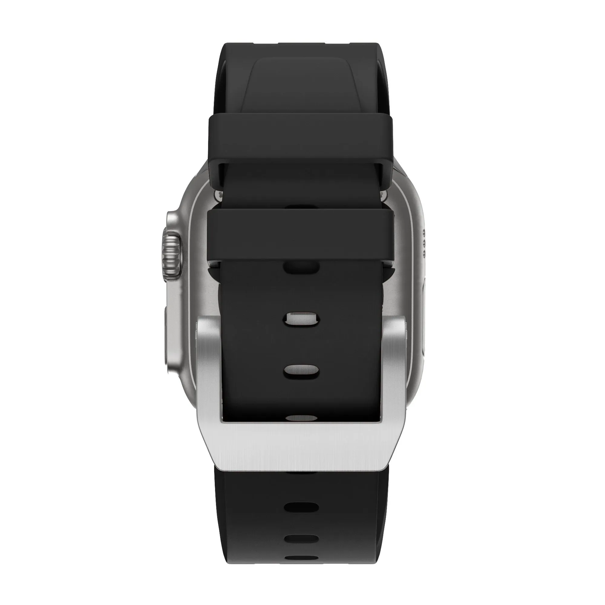 Top Rated Bandz Apple Watch Silicone Strap 'Luxe Liquid' (Black With Silver)  Dont Miss Out!