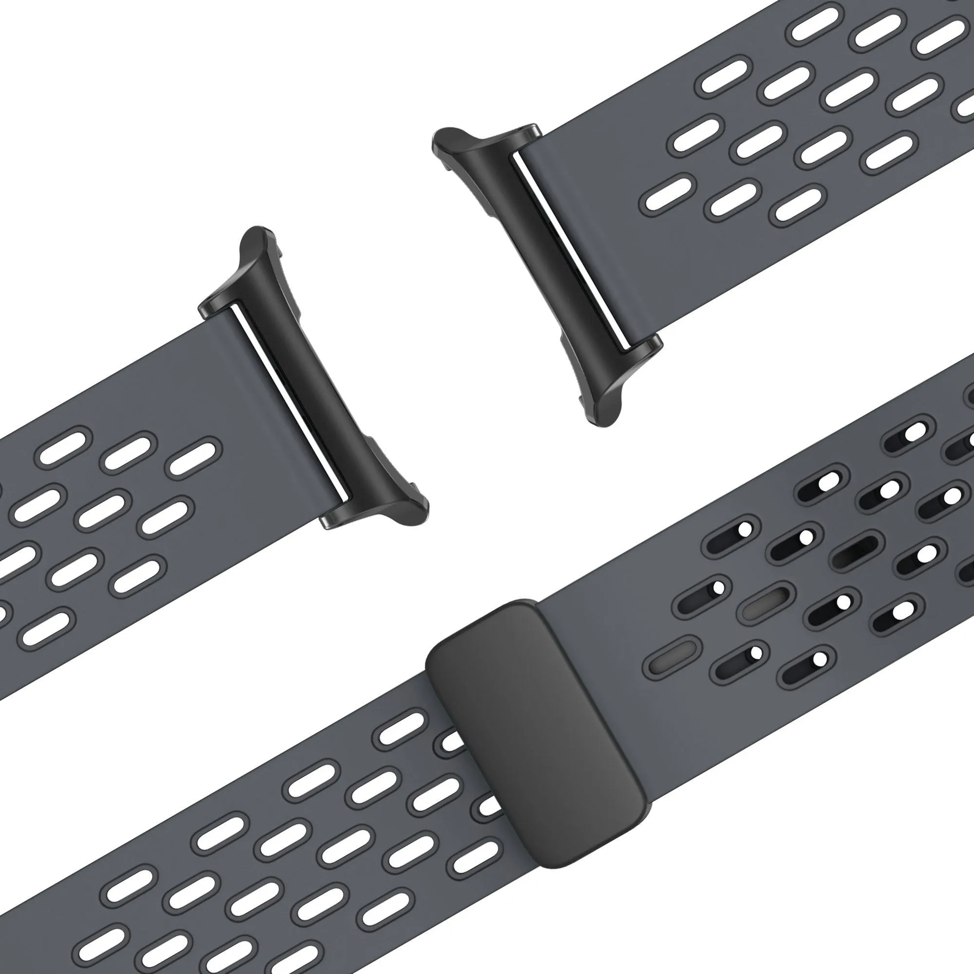 Top Rated Bandz Samsung Galaxy Watch Ultra D-buckle Sport Strap 'Air' (Dark Gray)  Today Only!
