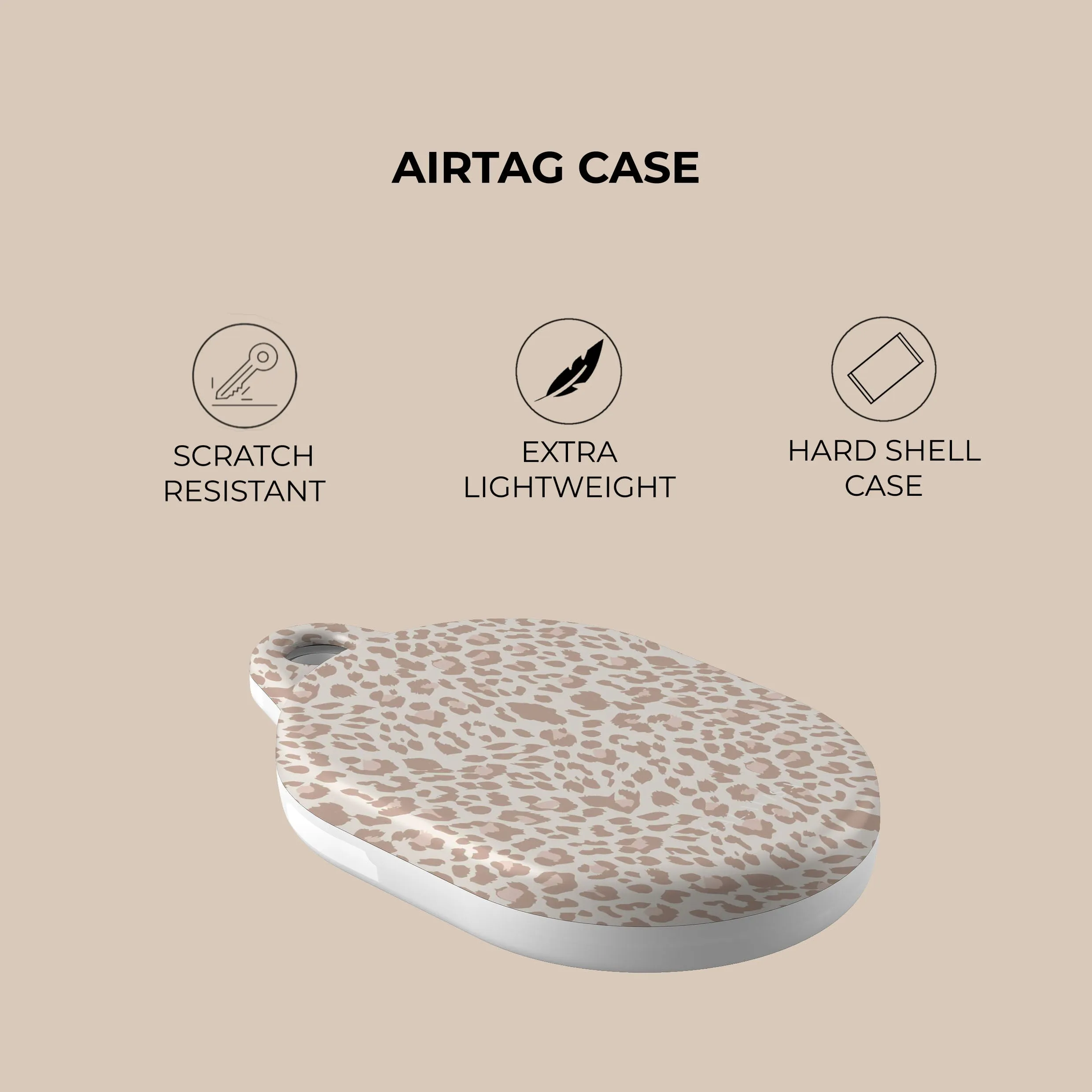 Top Rated Beige Safari AirTag Holder  Limited Availability!