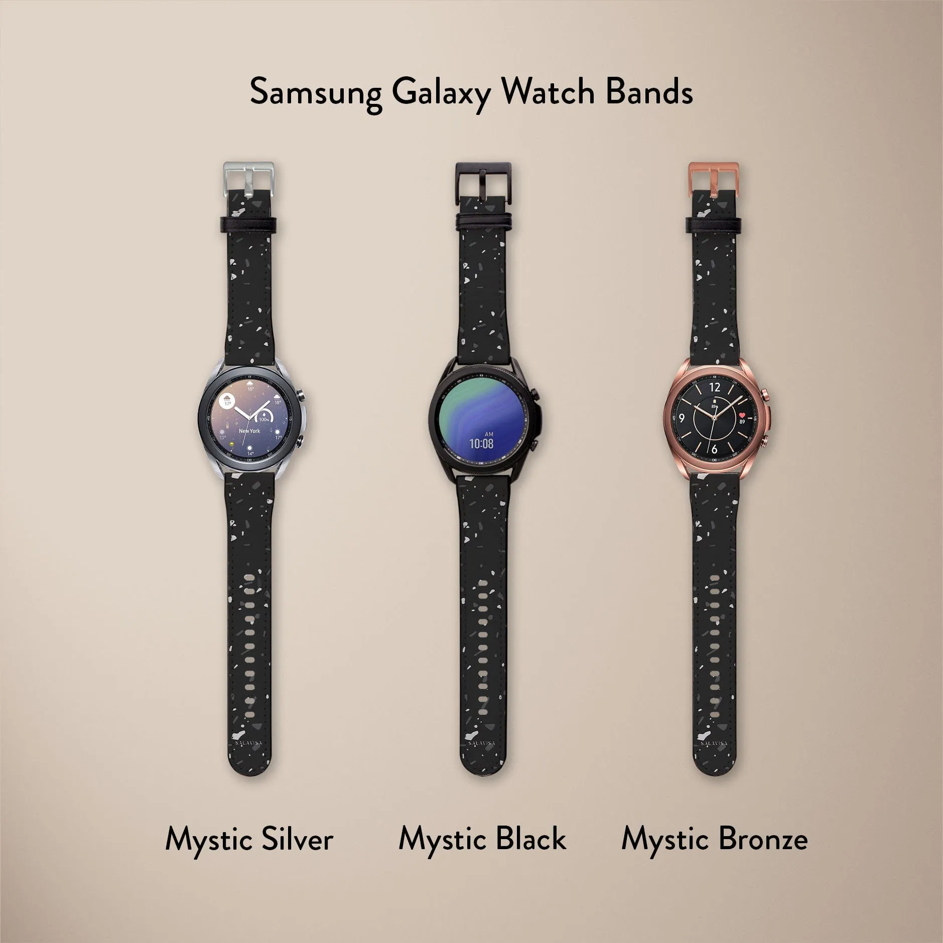 Top Rated Black Terrazzo Watch Strap  Limited Stock!