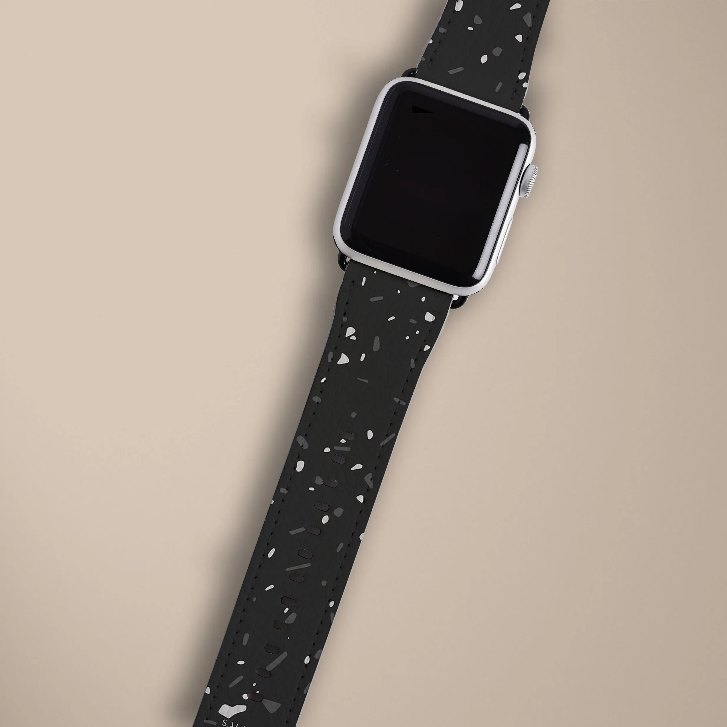 Top Rated Black Terrazzo Watch Strap  Limited Stock!