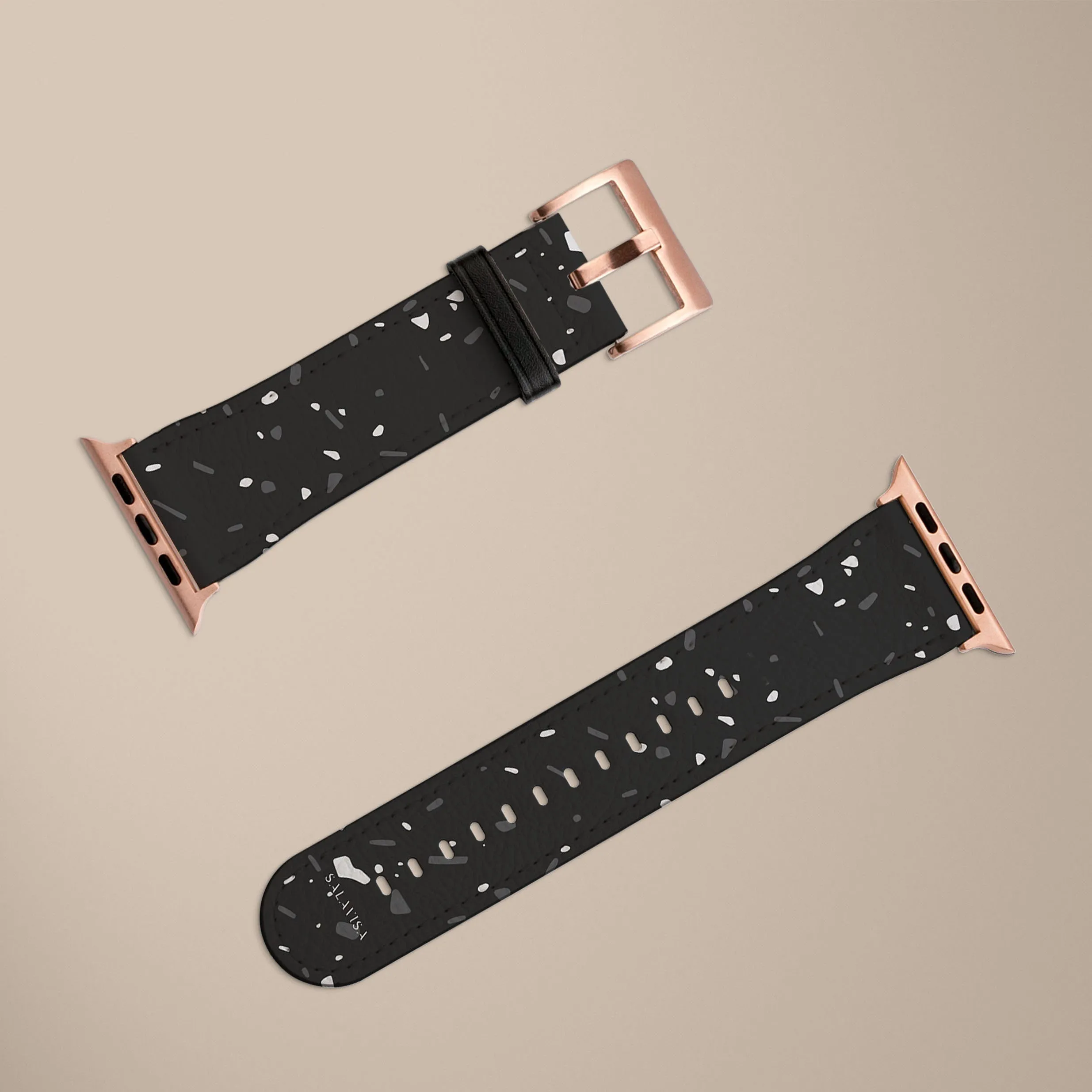 Top Rated Black Terrazzo Watch Strap  Limited Stock!