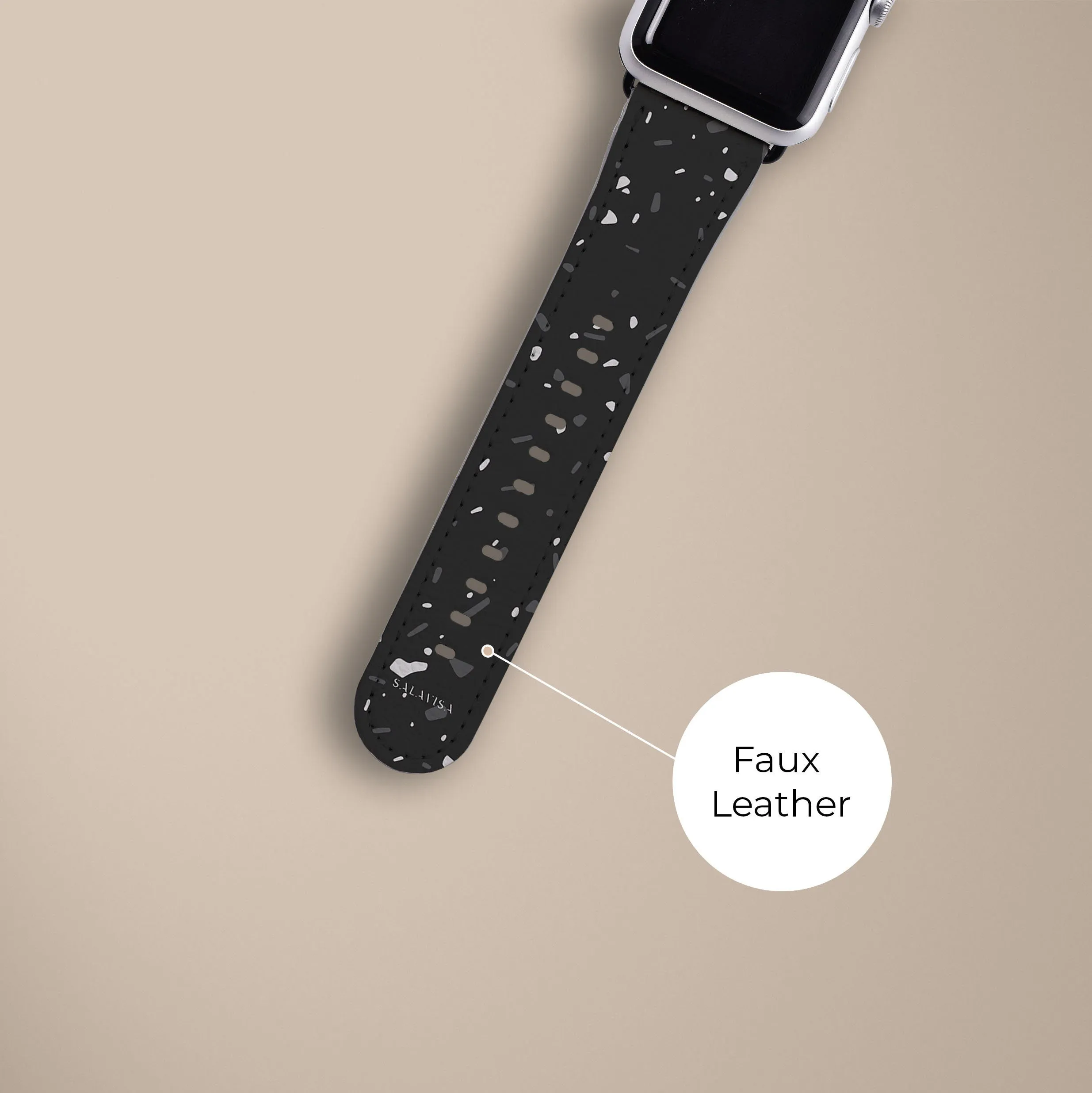 Top Rated Black Terrazzo Watch Strap  Limited Stock!
