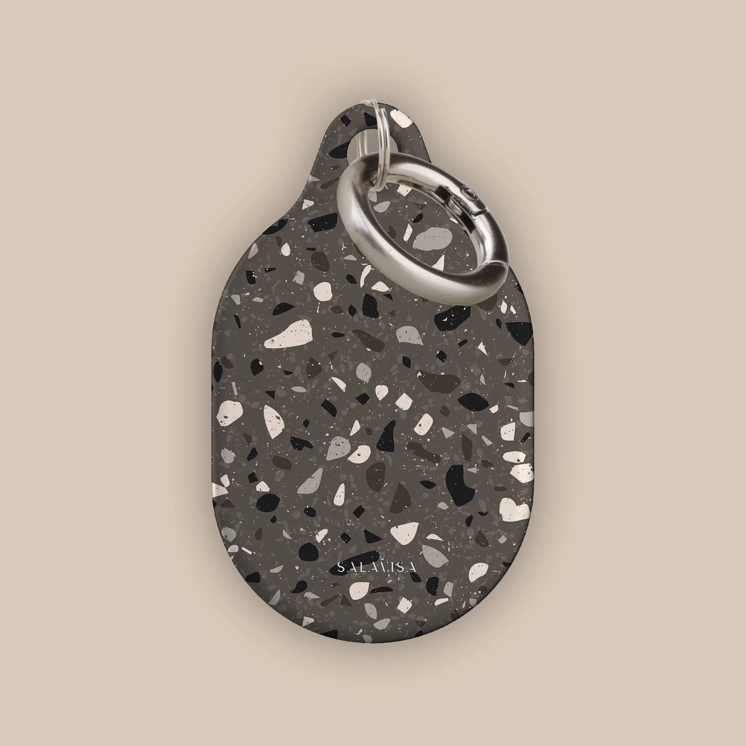 Top Rated Brown Terrazzo AirTag Holder  Stylish & Comfortable