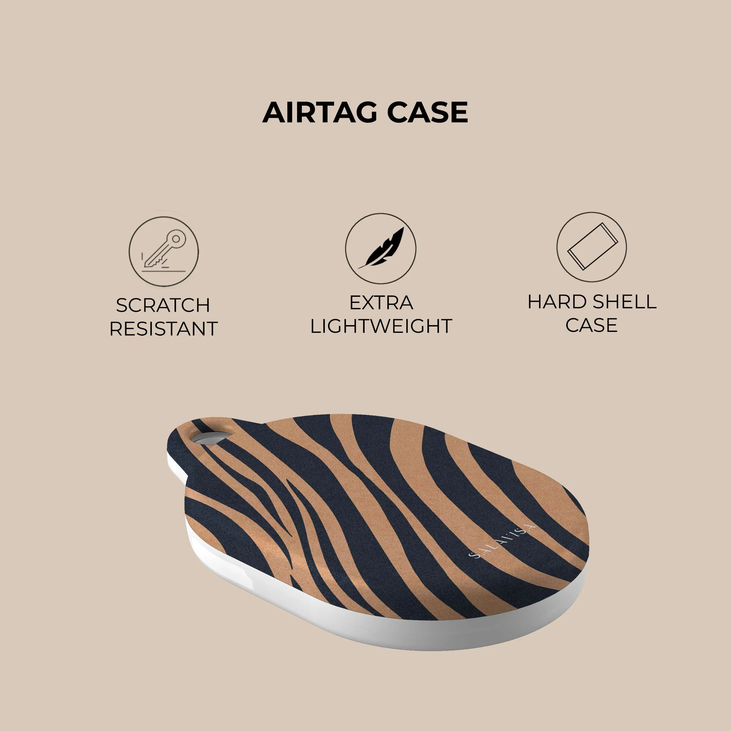 Top Rated Copper Zebra AirTag Holder  Ends Soon!