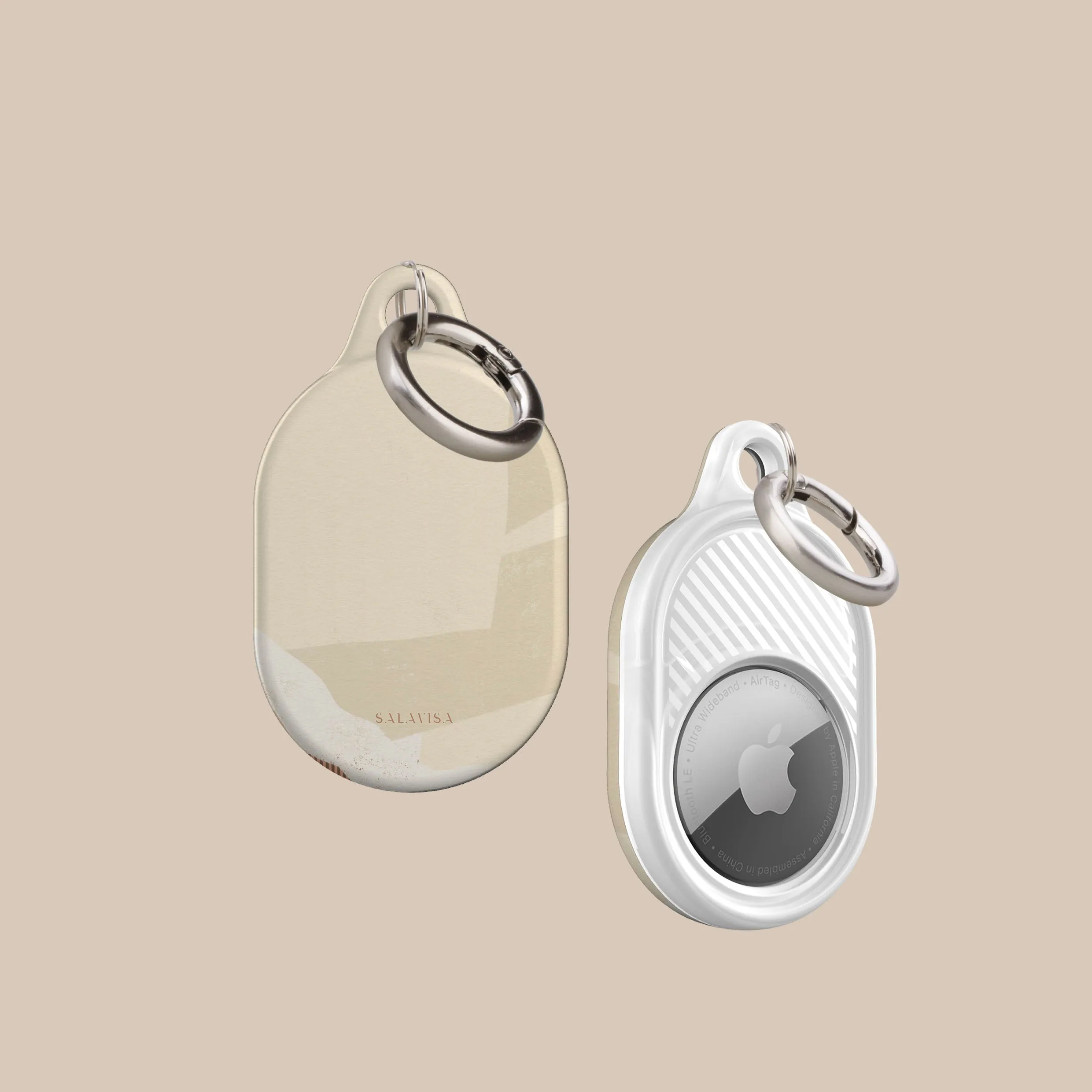 Top Rated Cream Organic AirTag Holder  Last Few Pieces!