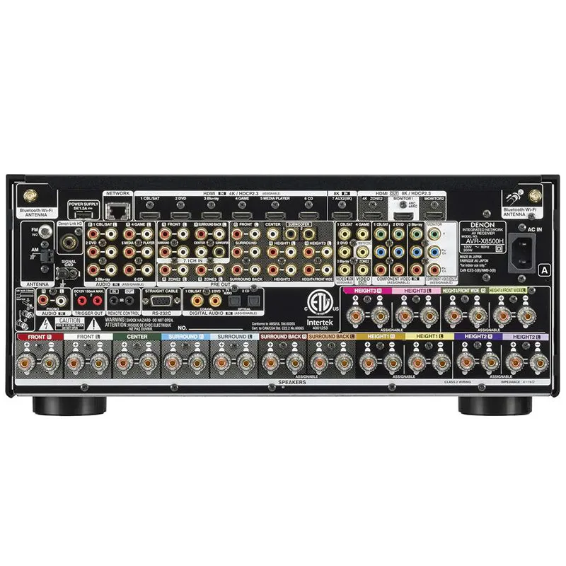 Top Rated Denon AVR-X8500HA 13.2 Ch. AV Amplifier with 3D Audio, HEOS Built-in and Voice Control (Each)  Stylish & Comfortable