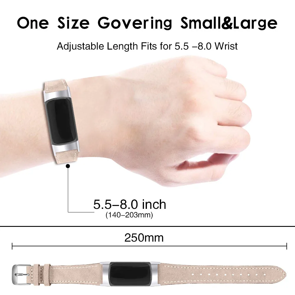 Top Rated Fitbit Charge 6 Modern Leather Strap (Light Beige)  Dont Miss Out!