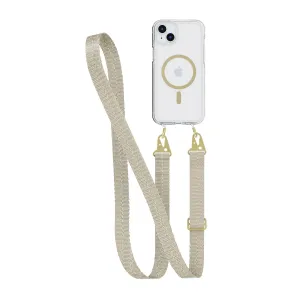 Top Rated FlexQuartz - Apple iPhone 15 Plus Case MagSafe Compatible with Cross-Body - Gold  Limited Release!