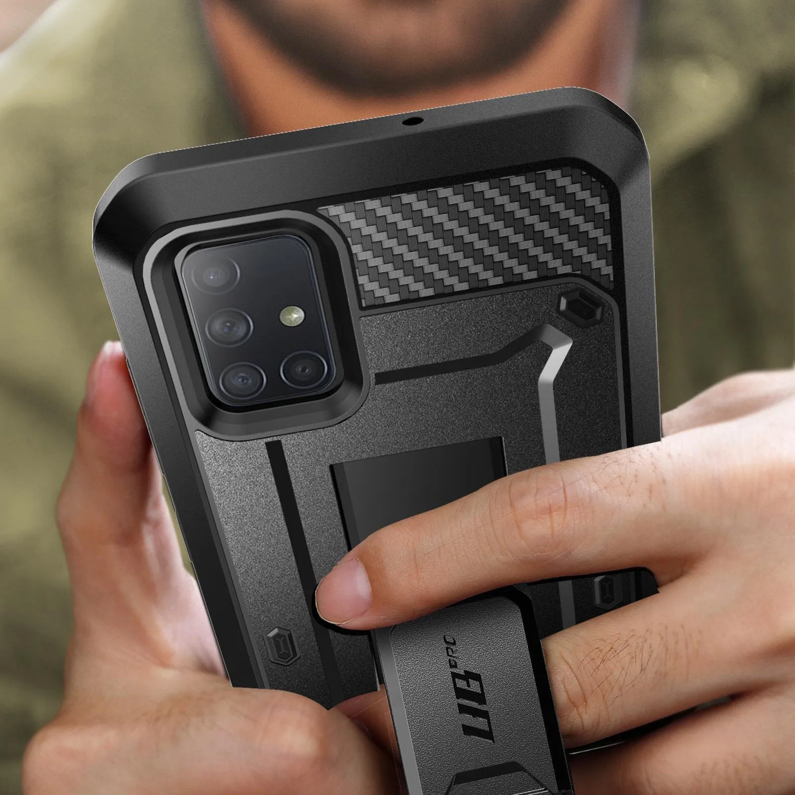 Top Rated Galaxy A71 Unicorn Beetle Pro Rugged Case-Black  Ends Soon!