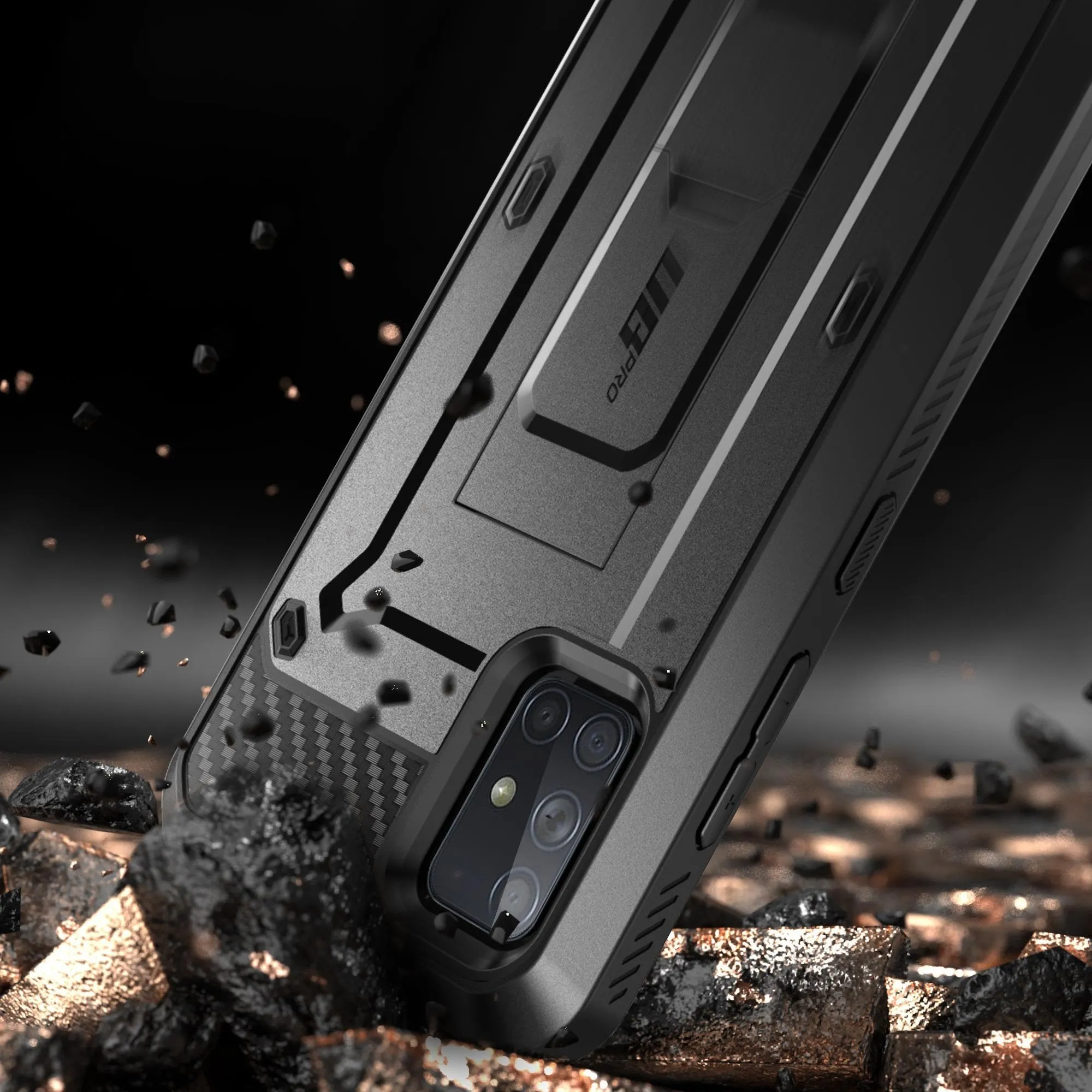 Top Rated Galaxy A71 Unicorn Beetle Pro Rugged Case-Black  Ends Soon!