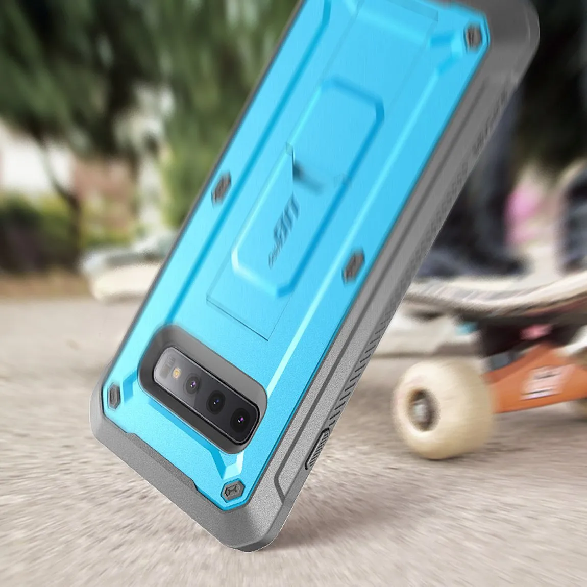 Top Rated Galaxy S10 Plus Unicorn Beetle Pro Full Body Rugged Holster Case-Blue  Limited Stock!