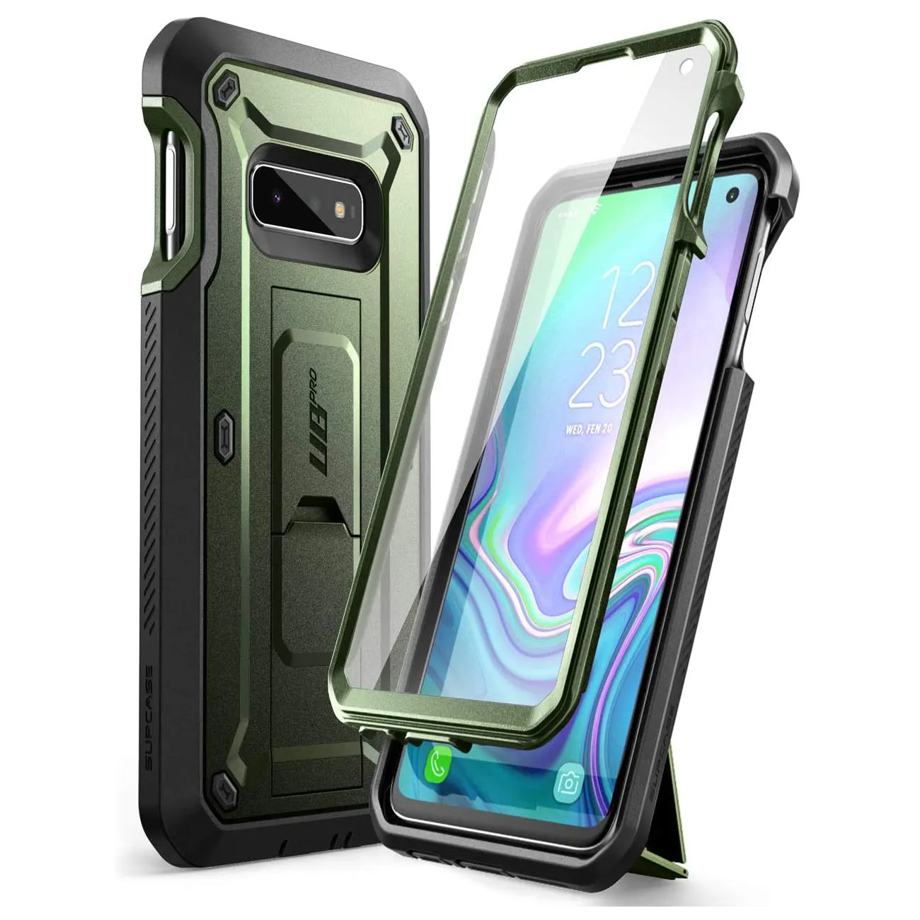 Top Rated Galaxy S10e Unicorn Beetle Pro Full Body Rugged Holster Case-Dark Green  Limited Stock!