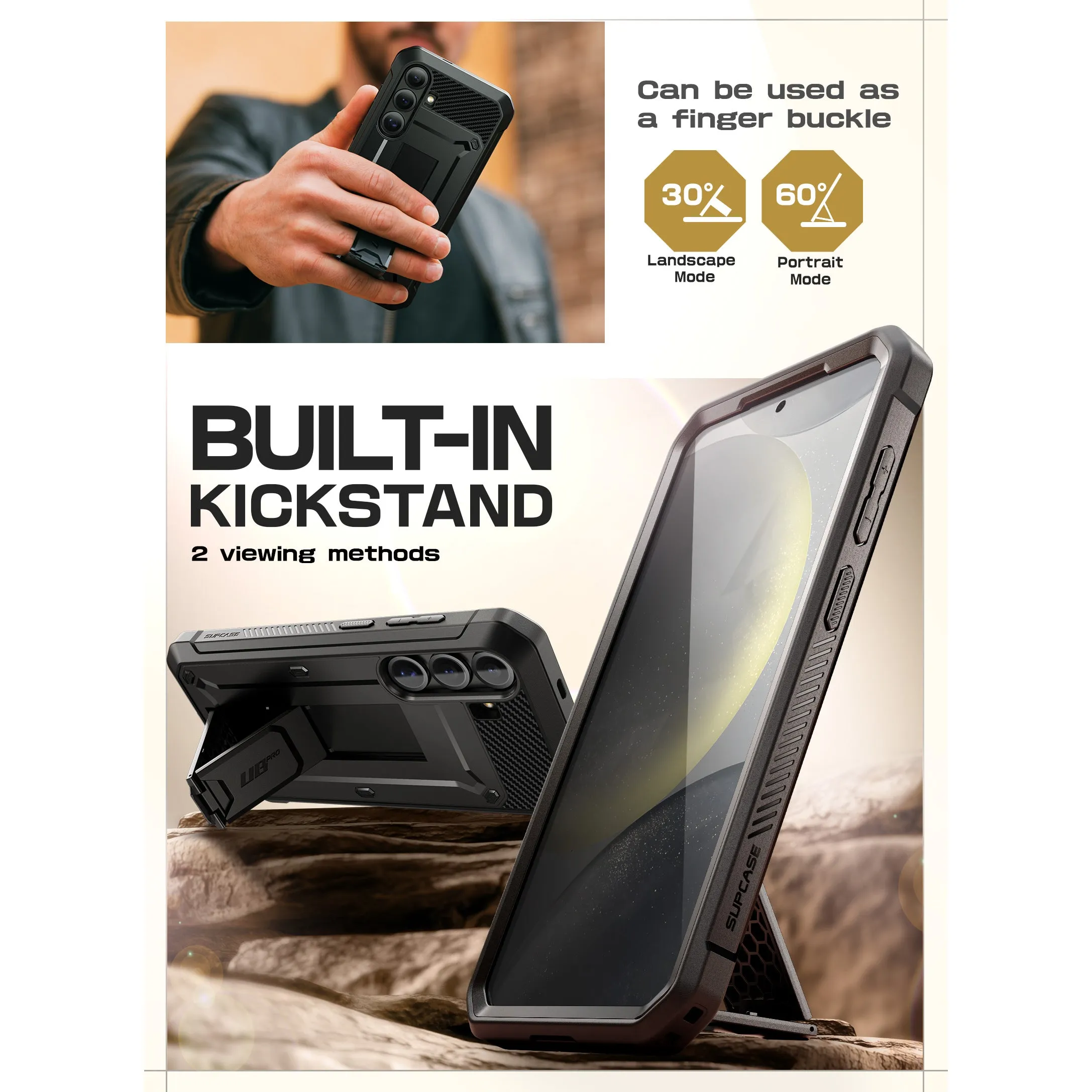 Top Rated Galaxy S25 Plus Unicorn Beetle PRO Rugged Case-Black  Last Chance!