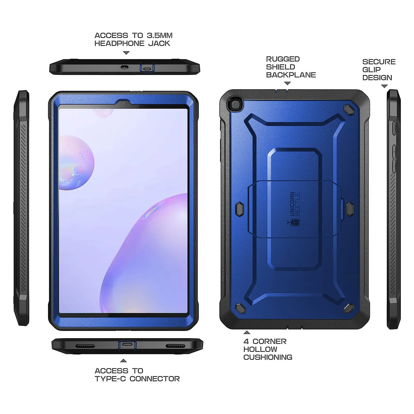 Top Rated Galaxy Tab A 8.4 inch (2020) Unicorn Beetle Pro Rugged Case-Blue  Limited Stock!