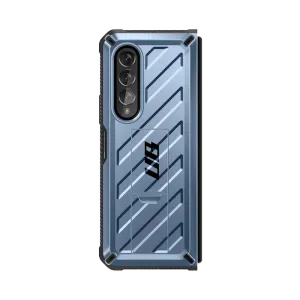 Top Rated Galaxy Z Fold3 Unicorn Beetle Kickstand Case with Screen Protector-Metallic Blue  Last Few Pieces!