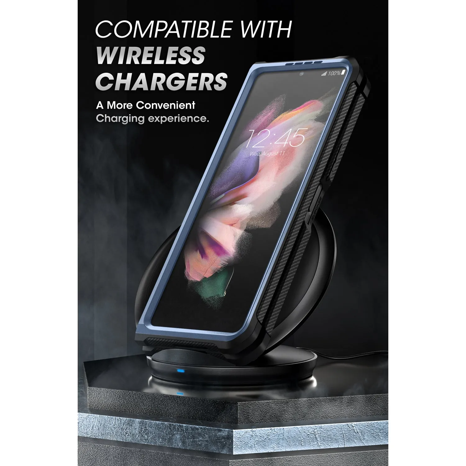 Top Rated Galaxy Z Fold3 Unicorn Beetle Kickstand Case with Screen Protector-Metallic Blue  Last Few Pieces!