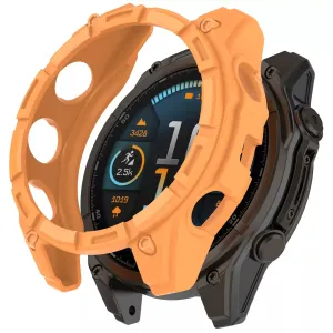 Top Rated Garmin Fenix 8 - 47mm SOLAR Rugged TPU Case (Orange)  Limited Release!