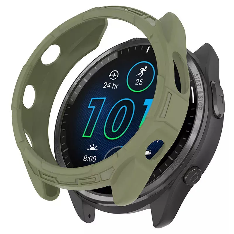 Top Rated Garmin Forerunner 965 Rugged TPU Case (Green)  Today Only!