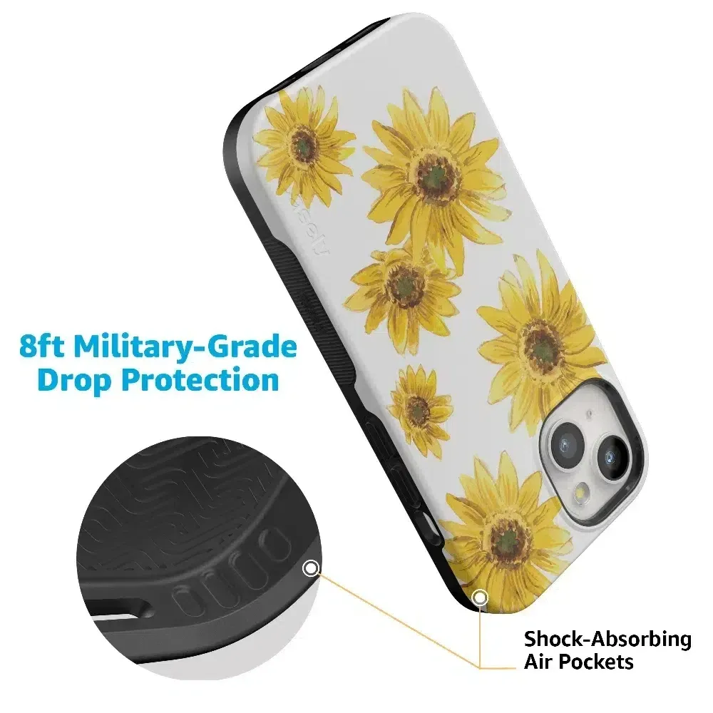 Top Rated Golden Garden | Yellow Sunflower Floral Case  Stylish & Comfortable
