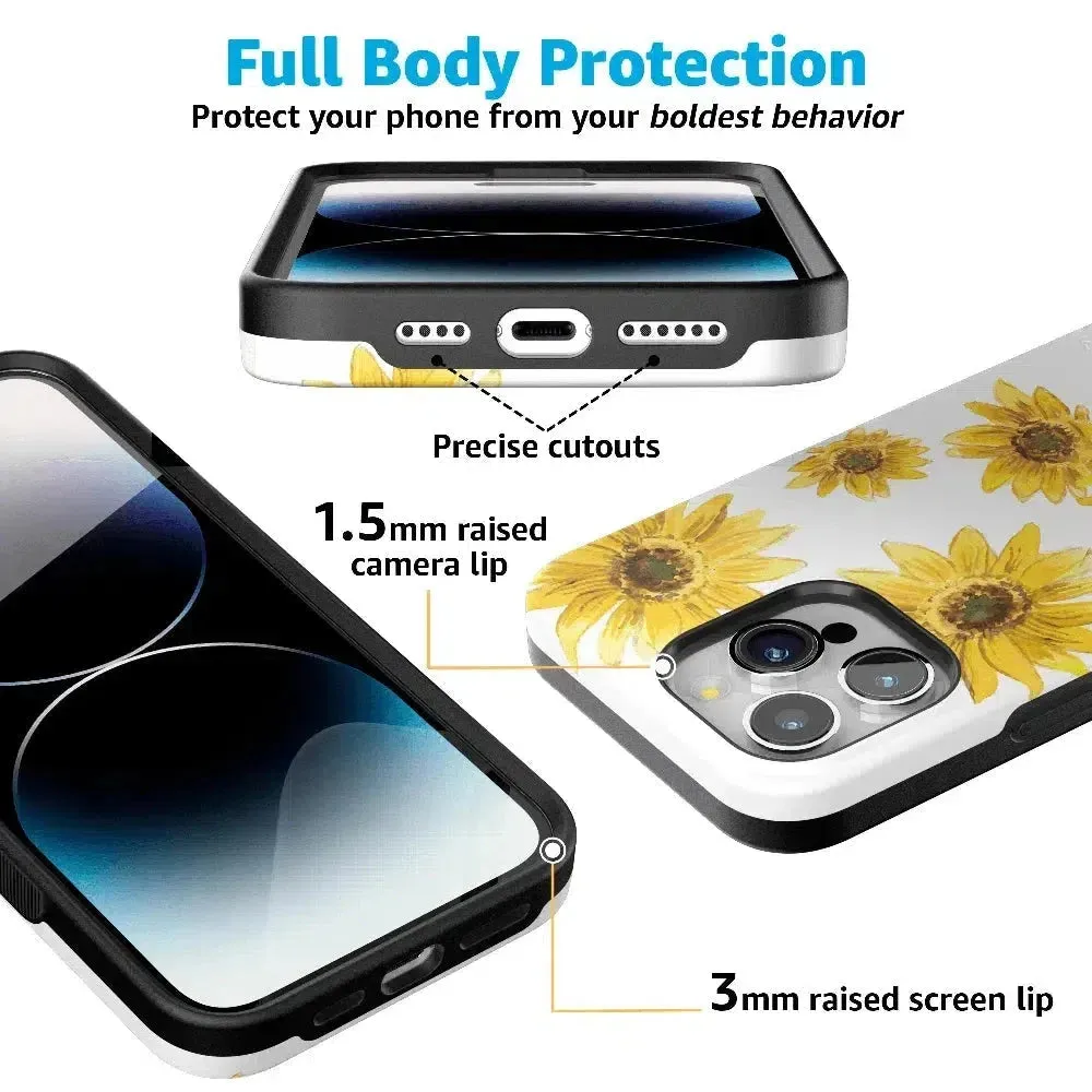 Top Rated Golden Garden | Yellow Sunflower Floral Case  Stylish & Comfortable