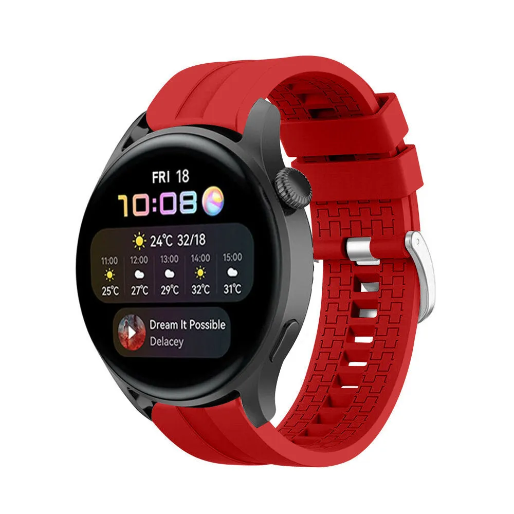 Top Rated Huawei Watch 3 (Pro) Silicone Strap Extreme (Red)  Ends Soon!