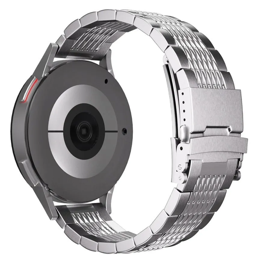 Top Rated Huawei Watch 4 (Pro) Luxury Steel Chain Strap (Silver)  Today Only!