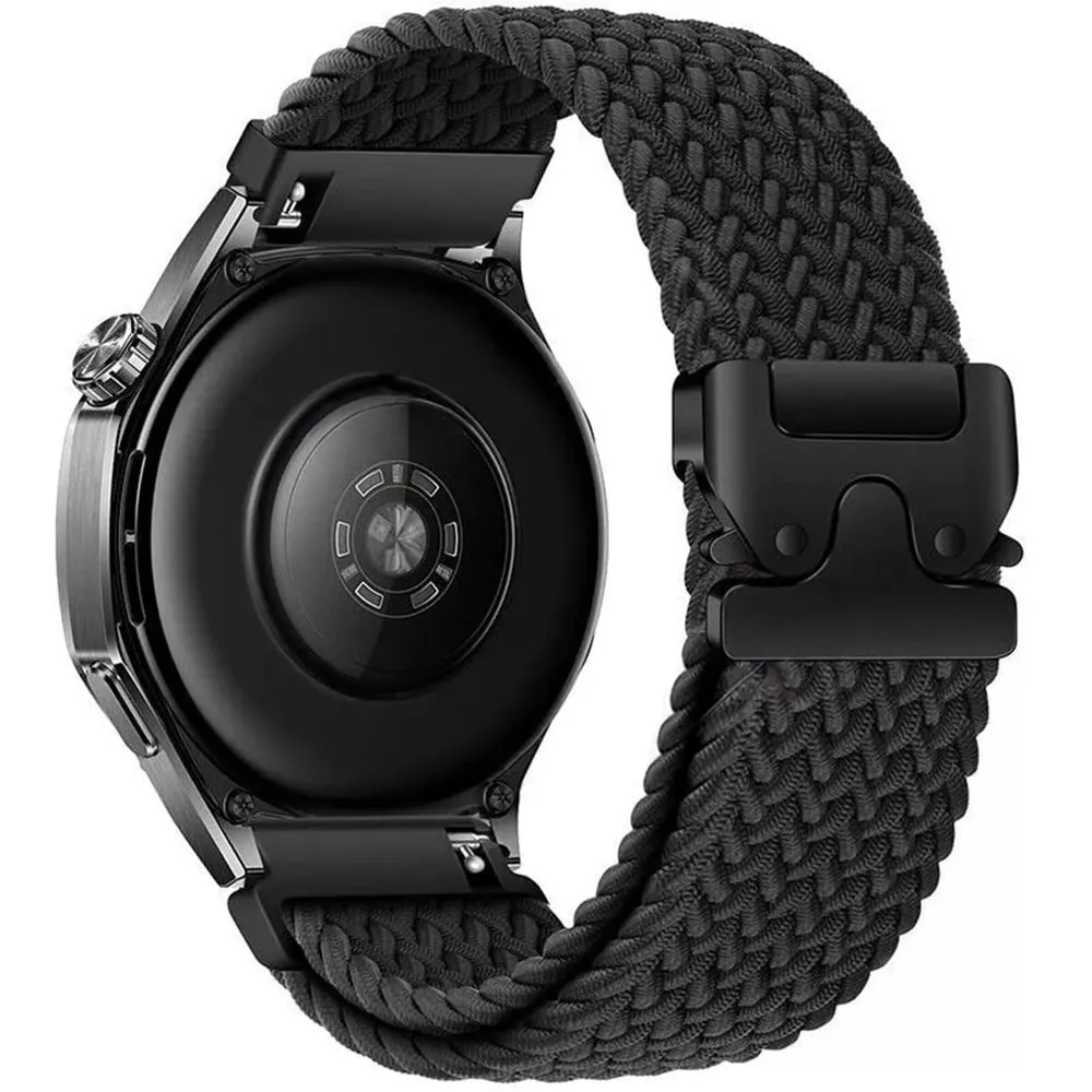 Top Rated Huawei Watch 5 - 42mm Braided Strap with P-Buckle (Black)  Limited Release!
