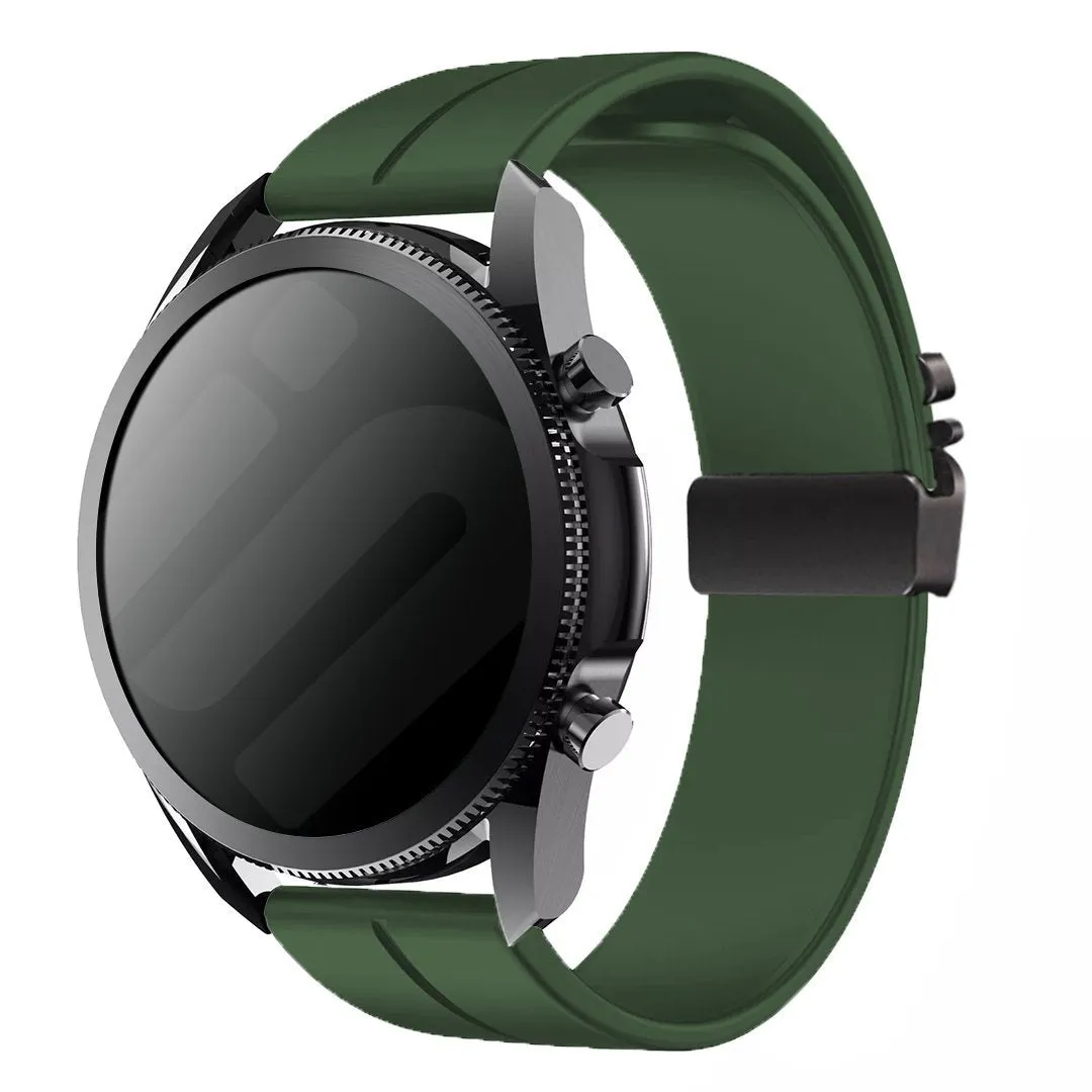 Top Rated Huawei Watch 5 - 46mm Silicone Strap with P-Buckle (Green)  Going Fast!