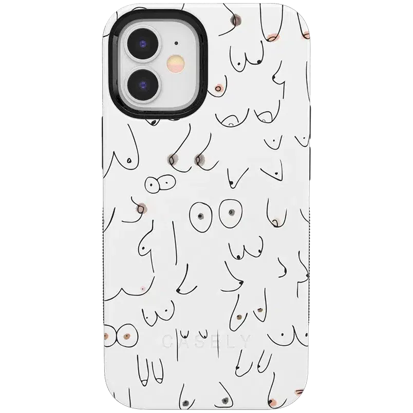Top Rated I'm With Her | Black & White Boobs Case  Last Few Pieces!