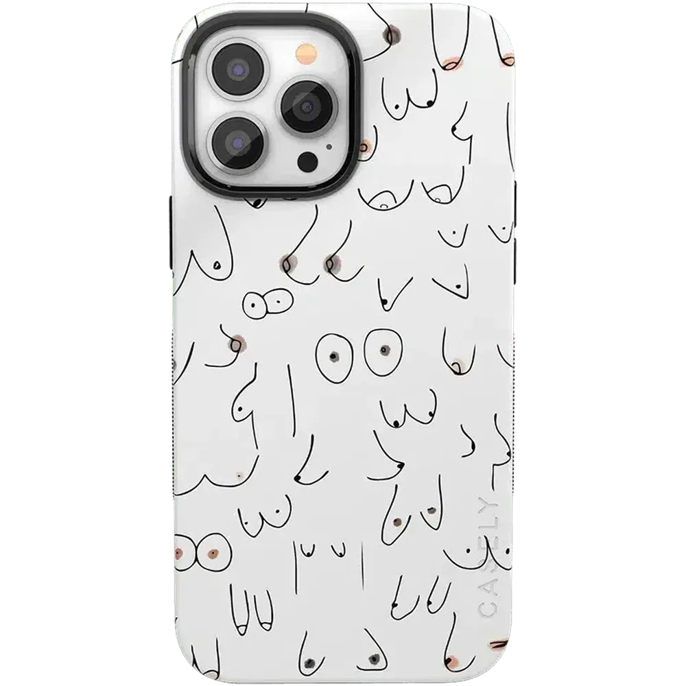 Top Rated I'm With Her | Black & White Boobs Case  Last Few Pieces!