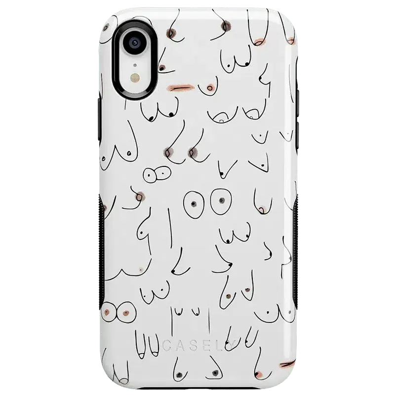 Top Rated I'm With Her | Black & White Boobs Case  Last Few Pieces!