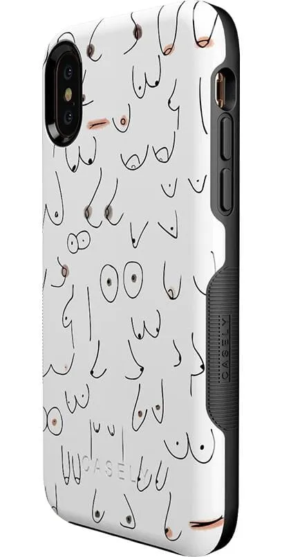 Top Rated I'm With Her | Black & White Boobs Case  Last Few Pieces!