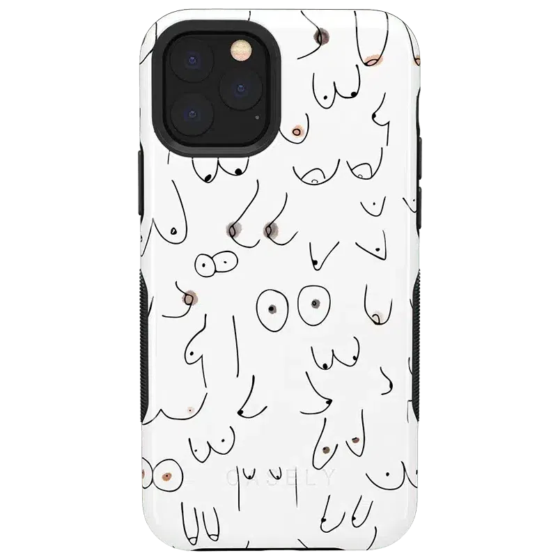 Top Rated I'm With Her | Black & White Boobs Case  Last Few Pieces!