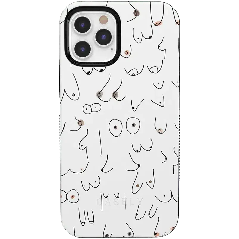 Top Rated I'm With Her | Black & White Boobs Case  Last Few Pieces!