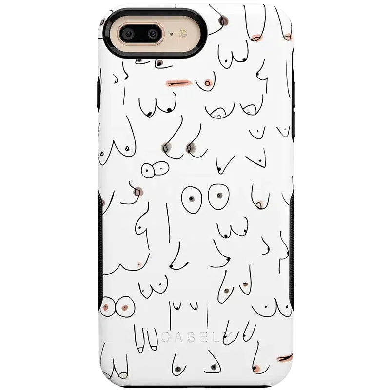 Top Rated I'm With Her | Black & White Boobs Case  Last Few Pieces!